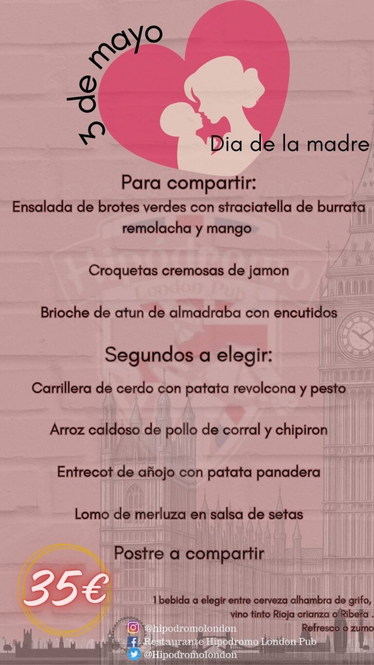 Ven el día de la madre a Hipodromo!!!!!